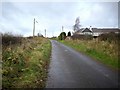 Minor road heading for Broomhill