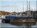 Rotting hulks at Mylor Boatyard