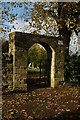 Arched entrance to a cemetery, Nailsworth