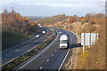 The A14 from the bridge between Stowmarket and Stowupland