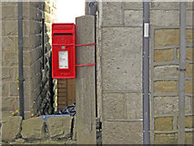SD9527 : Post-mounted postbox, Blackshaw Head by michael ely