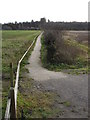 SK5436 : Footpath Leading Down to the Trent by Oxymoron