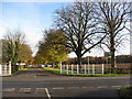 View across A60 - Driveway next to Main Gates Lodge