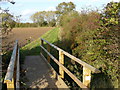 SK6845 : Footbridge just on the edge of Caythorpe by Andy Jamieson