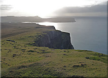 NG1554 : Cliffline south of Biod an Athair by John Allan