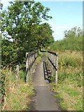 NS3976 : Footbridge on Cycle Route 7 by Lairich Rig