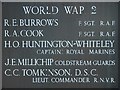 Names on the War Memorial, Astley Cross