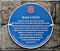 Local History Society Plaque Ham Lodge, Llantwit Major