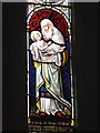 NZ0863 : St. Mary's Church, Ovingham - stained glass window by Mike Quinn