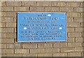SO8602 : Blue Plaque at Brimscombe Port by David Stowell