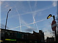 Noughts and crosses in the sky over Long Eaton