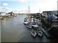 Delightful boats as seen from the retractable bridge