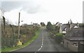 The Bryn Du road east of Llanfaelog Church