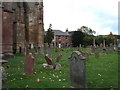 Melrose Abbey, Cloister House and  graveyard