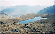 NY1609 : Low Tarn and Wastwater beyond by Peter S