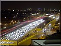 Night-time traffic on the Westway