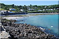 Coverack beach at high tide