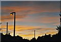 Evening sky over Newbury