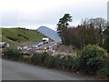 Major road works on the A499 near Clynnog Fawr