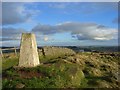 NY7467 : Trig point and Hadrian's Wall, Winshield Crags by Andrew Smith
