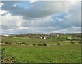 The view across farmland towards Gwalchmai