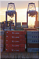 TM2634 : Containers and cranes at Felixstowe port by Bob Jones