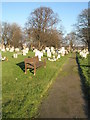 Seats within Milton Cemetery