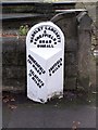 Milepost on the A6102 at Middlewood Road North