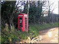 Phone box at Westhope