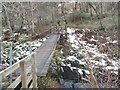 Footbridge over the Scaur Water.