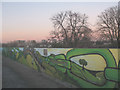 TQ4778 : Green Chain mural by Stephen Craven