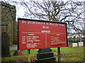 The Parish Church of St Mary the Virgin, Mellor, Sign