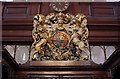 TQ3380 : St Margaret Pattens, Eastcheap, London EC3 - Royal Arms by John Salmon
