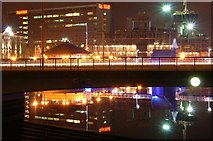 J3474 : Reflections on the Lagan, Belfast by Albert Bridge