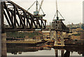 NZ2463 : Building the Metro Bridge across the Tyne,  1978 by Donald MacDonald
