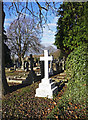 Gravestone, Cemetery, Waterfall Road, London N14