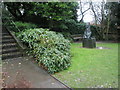 The Alice Statue at Guildford Castle on a rain sodden day in mid December