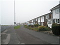 Looking westwards along Southampton Road on a misty afternoon in mid December