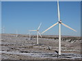 SD8417 : Scout Moor Wind Farm in Winter by Paul Anderson