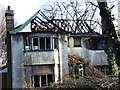 Burnt out house on Walderslade Road, Walderslade