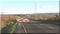 SH4574 : Road works on the Bryn Cefni Industrial Estate access road by Eric Jones