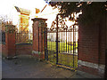 Entrance to Enfield County School, Holly Walk, Enfield