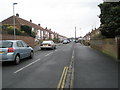 Looking eastwards along Raymond Road