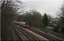 TQ2388 : Northern Line in Hendon Park by Martin Addison