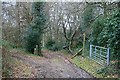 Bridleway junction near Frith Park