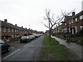 Looking westwards along Chaucer Avenue