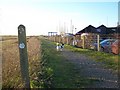 Saxon Shore Way beside Swale Marina