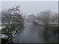 NY7613 : The River Eden from Musgrave Bridge by Matt Eastham