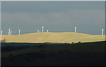 SN6686 : Mynydd Gorddu wind farm by Nigel Brown