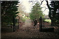 Gated entrance to Shempston House